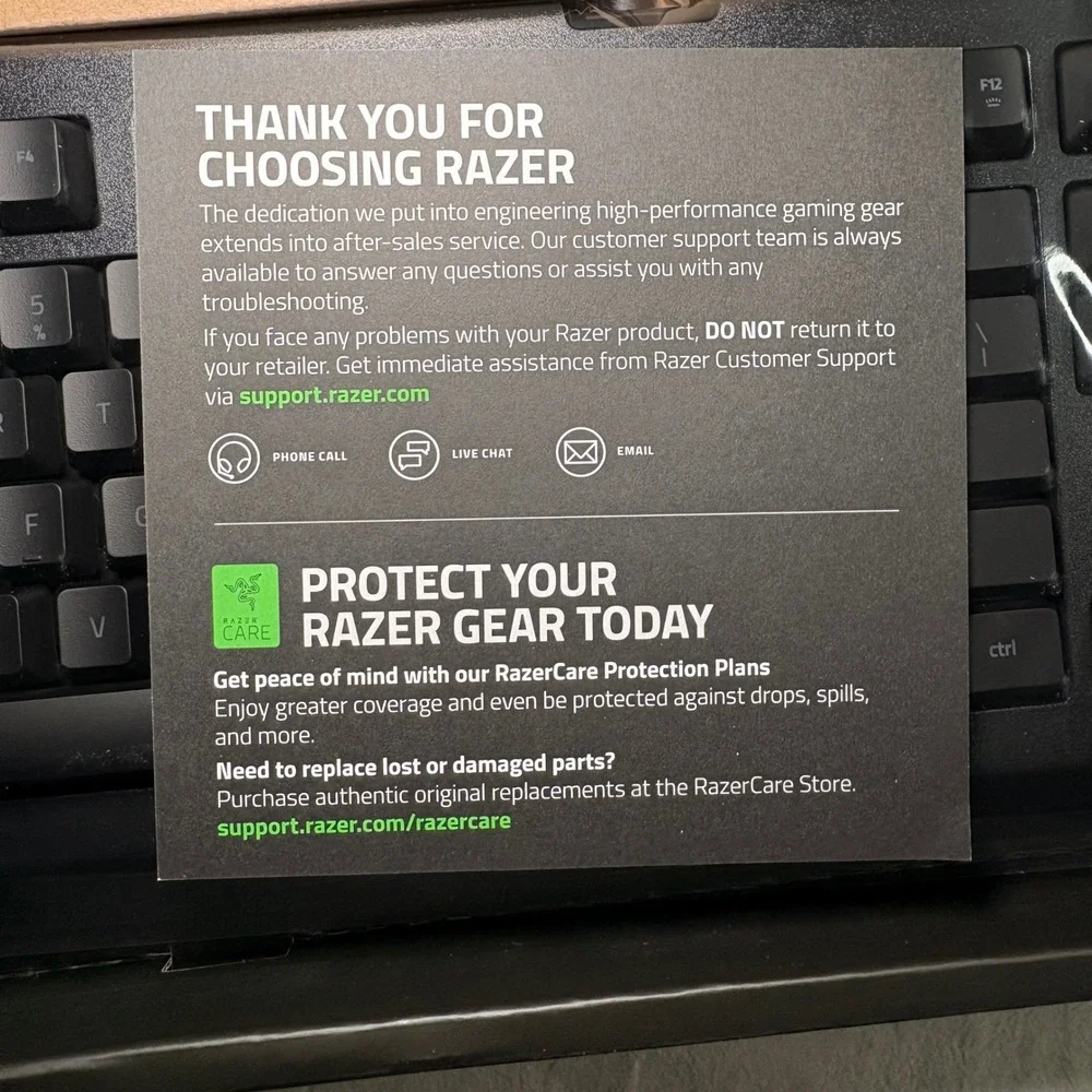 Razer Cynosa Lite Essential Gaming Keyboard Black Wired RGB‎ Chroma RZ03-0274